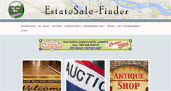 Desktop Screenshot of estatesale-finder.com