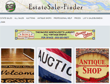 Tablet Screenshot of estatesale-finder.com